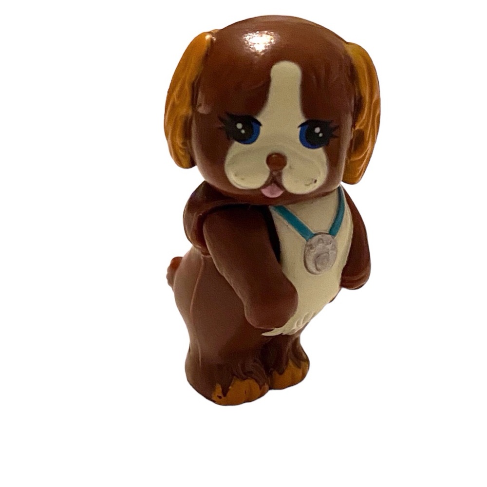 Vintage 1993 Littlest Pet Shop care center vet hospital brown/ white puppy